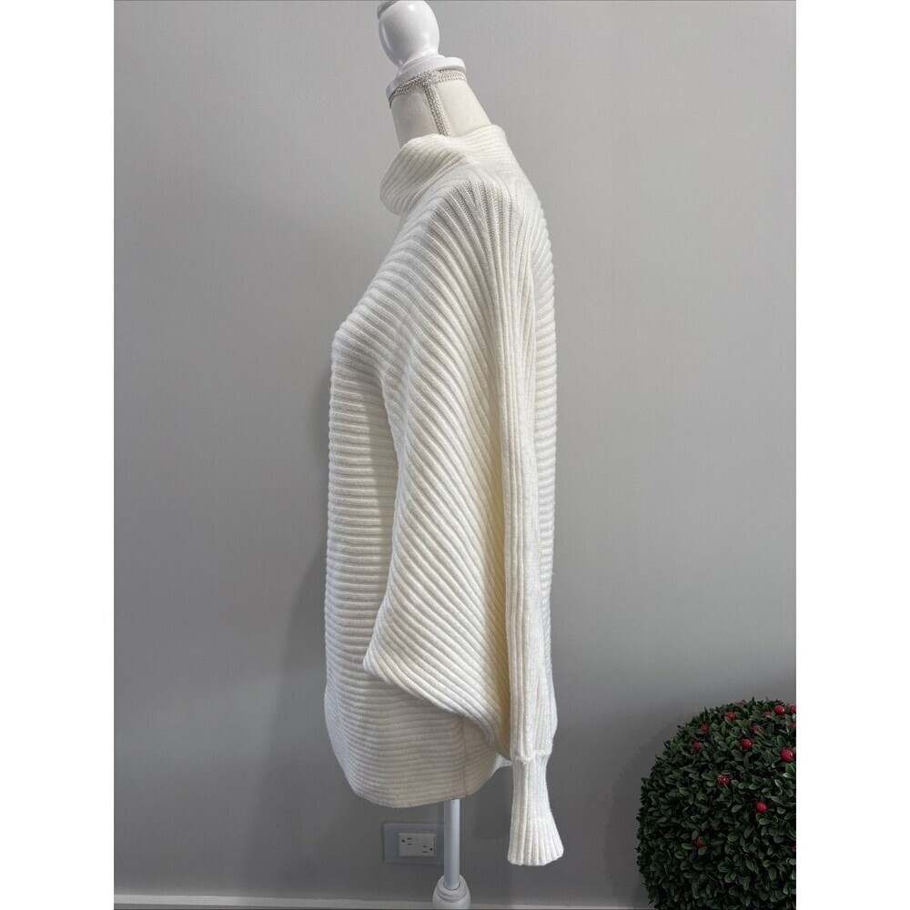 By Anthropologie Women Ivory Turtleneck Sweater Sz XL - Picture 2 of 6